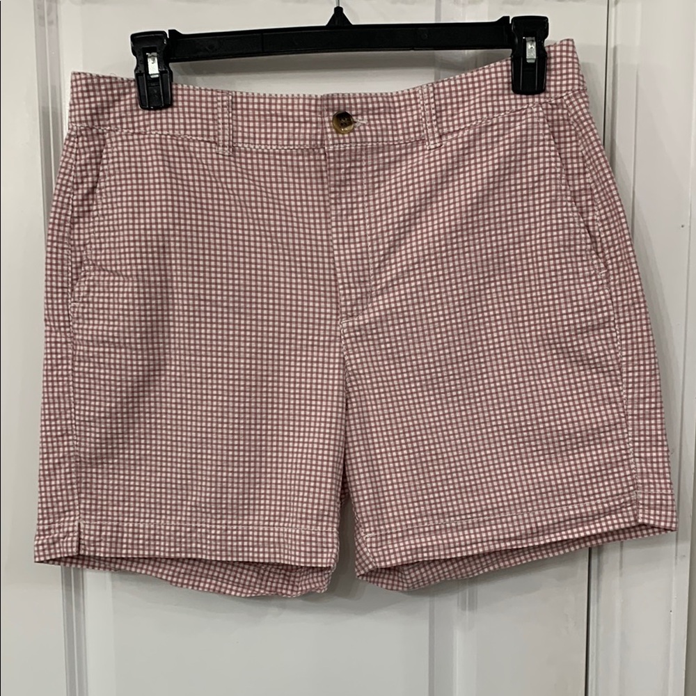 Pink Checkered Women's Shorts